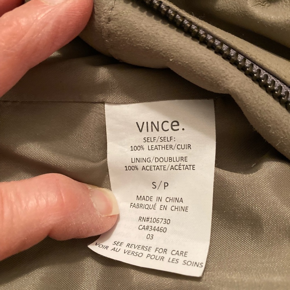 VINCE Women’s Scuba Leather Jacket-Small - Picture 9 of 9